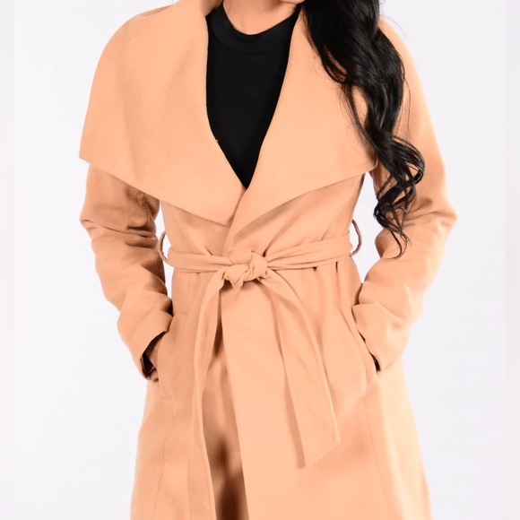 SOLD — Caramel Trench Coat - Picture 3 of 6